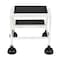 Vestil 18.5 H Steel Commercial Spring Loaded Rolling Ladder, 2 Steps LAD-2-W - alternate 4